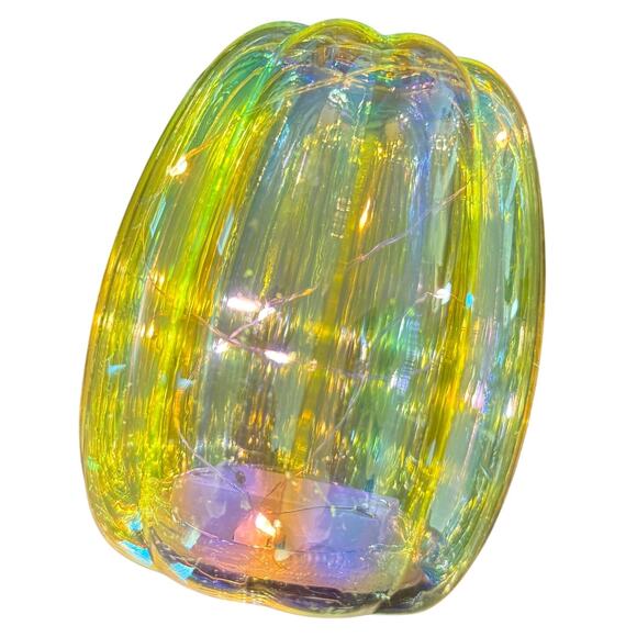 Light Up Iridescent Pumpkin LED Decor NEW - Picture 2 of 2